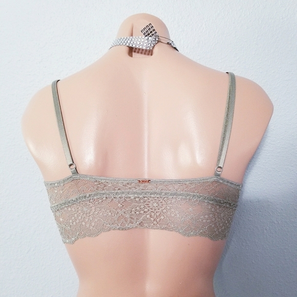 New PINK Victoria's Secret green lace bralette XS - Picture 3 of 4